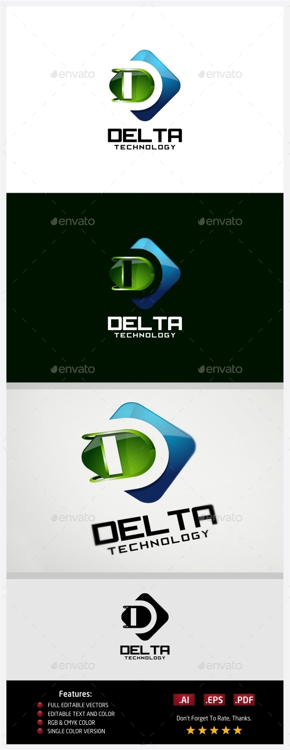 Delta Technology Logo - 3d Abstract