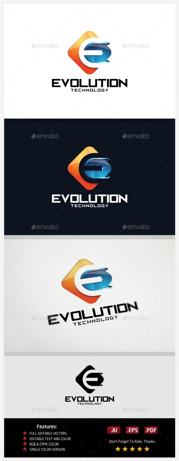 Evolution Technology Logo - 3d Abstract