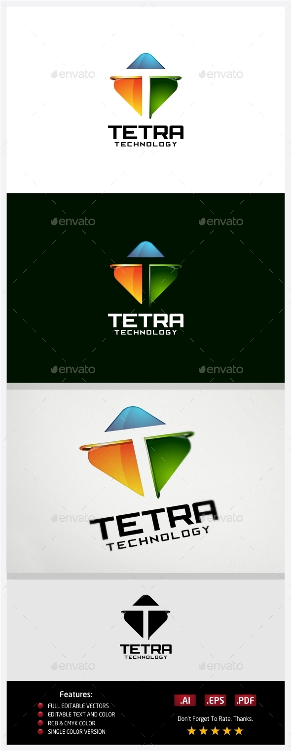 Tetra Technology Logo - 3d Abstract