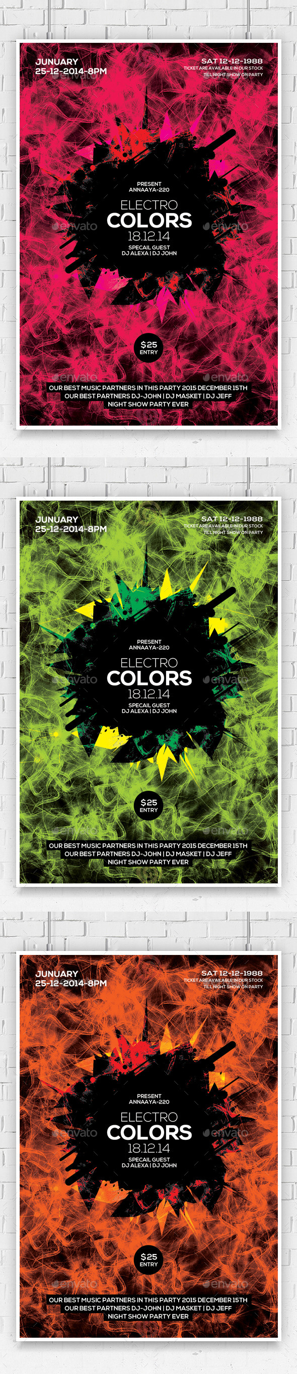 Futuristic Flyer Psd Template - Clubs & Parties Events