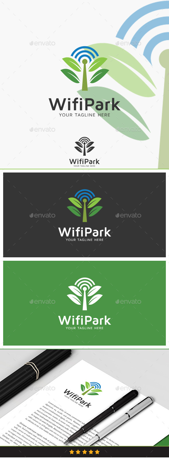 Wifi Park Logo - Nature Logo Templates