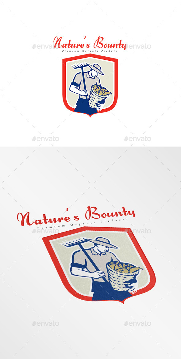 Nature's Bounty Premium Organic Produce Logo - Humans Logo Templates