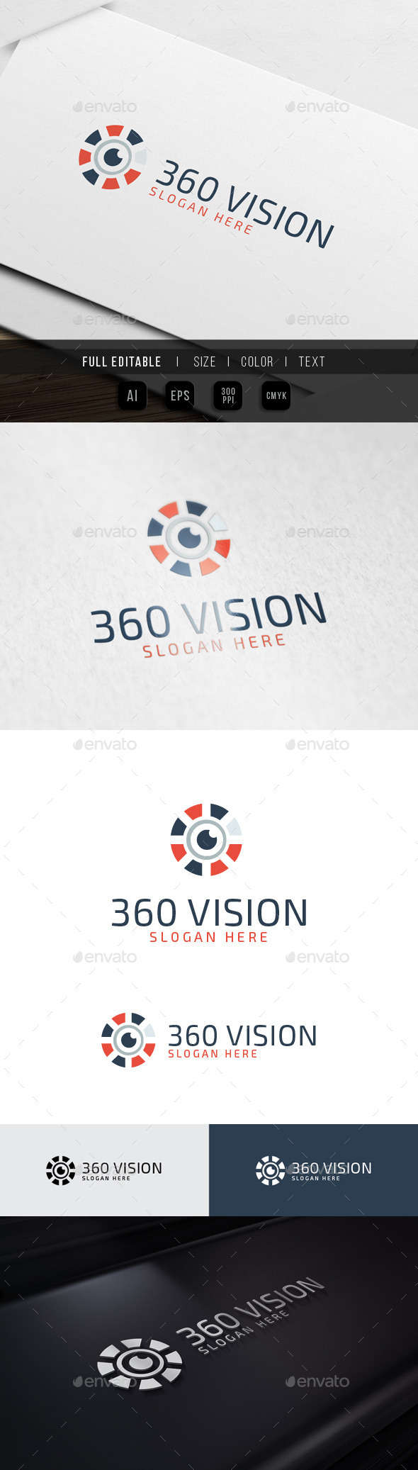 360 Vision - View Media - Symbols Logo Templates