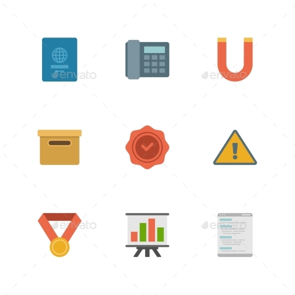 Flat Design Icons - Web Technology