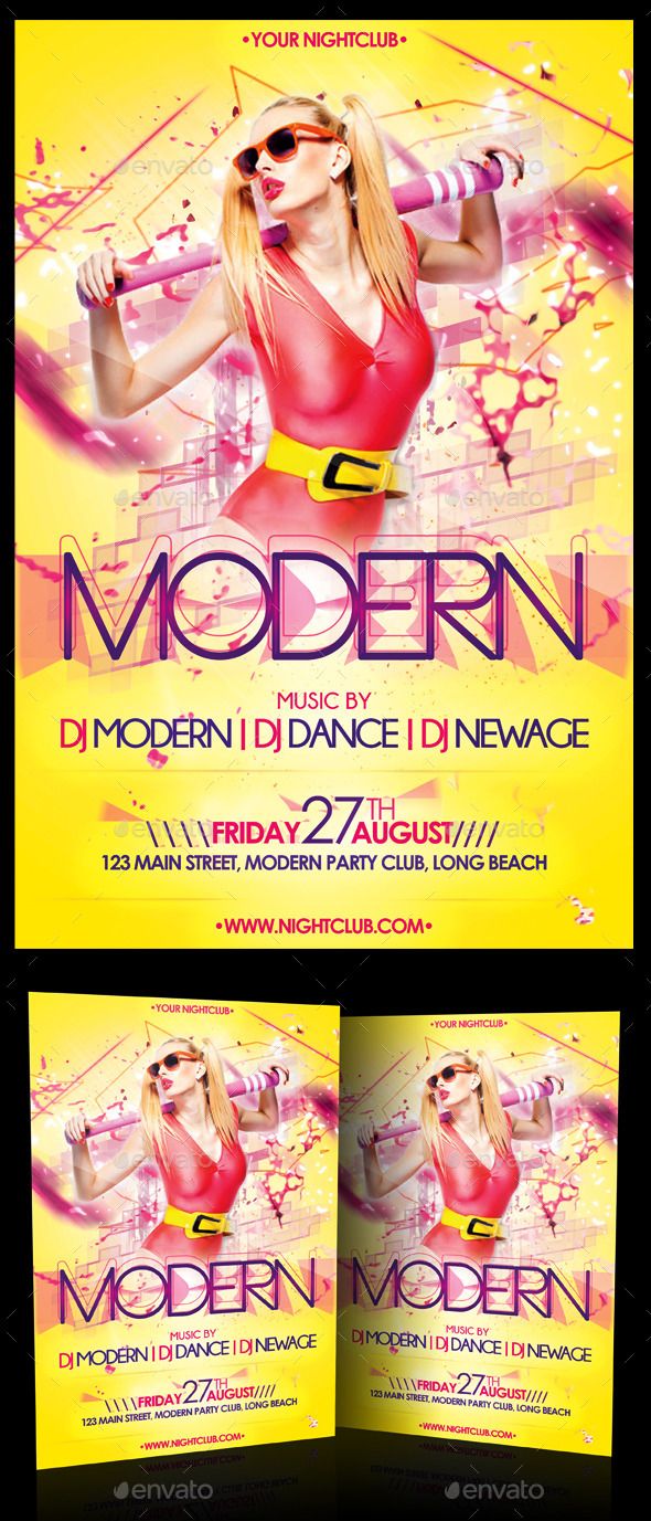 Modern Party Flyer - Clubs & Parties Events