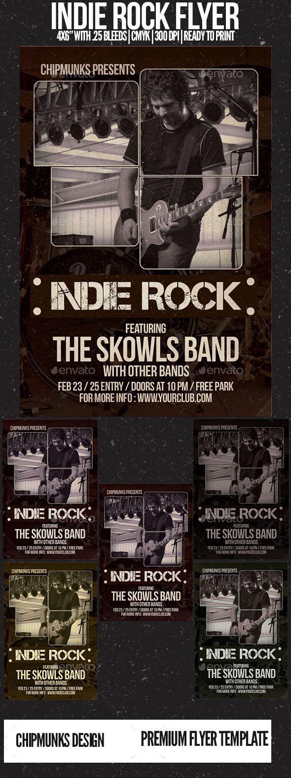 Indie Rock Flyer - Events Flyers