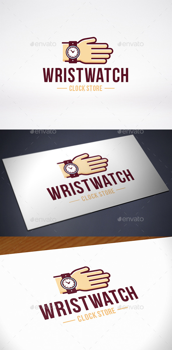 Hand Wristwatch Store Logo Template - Humans Logo Templates