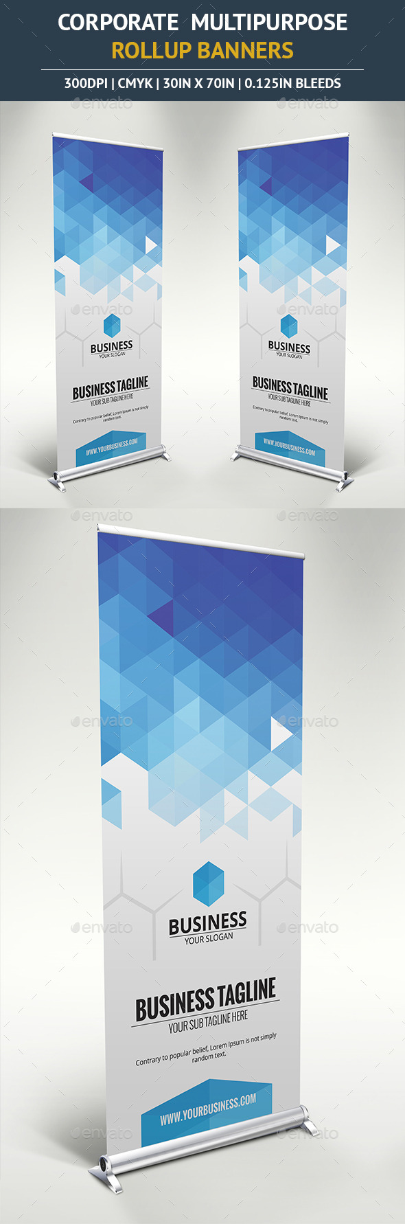 Corporate Rollup Banner vol7 - Signage Print Templates