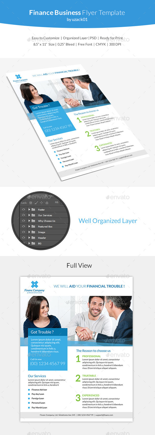 Finance Business Flyer Template - Corporate Flyers