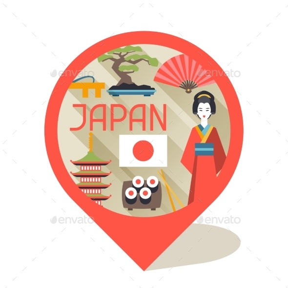 Japan Background Design - Travel Conceptual
