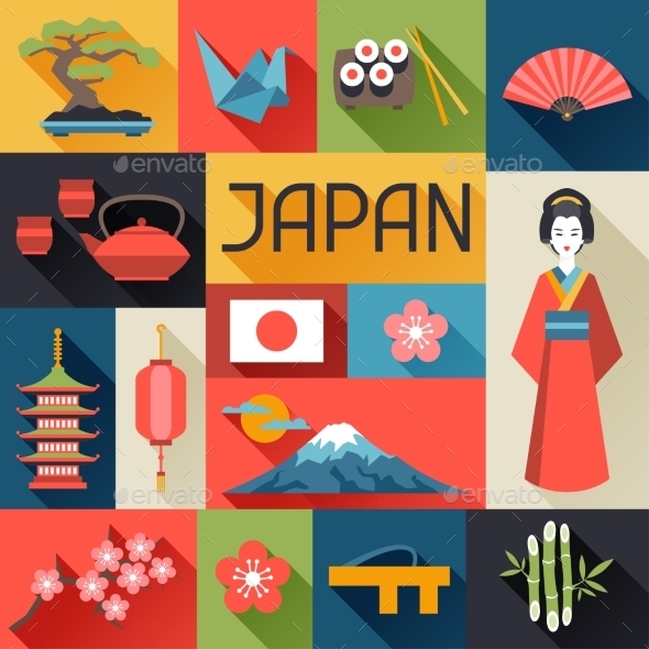 Japan Background Design - Travel Conceptual