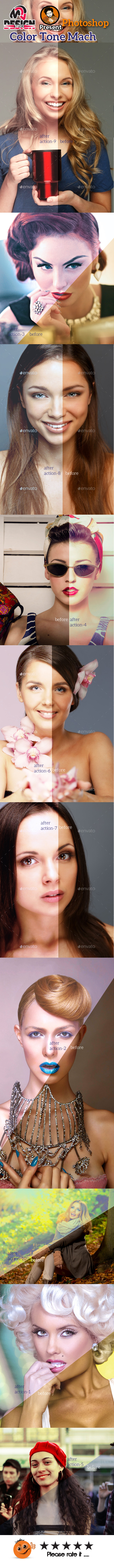 Color Tone Mach Action - Photo Effects Actions