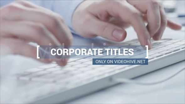 Corporate Titles and - VideoHive 10445102