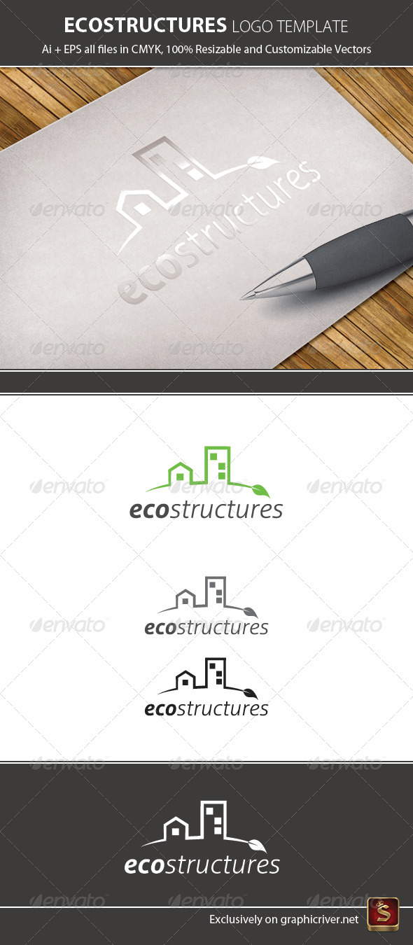 Ecology Logo Template - Buildings Logo Templates