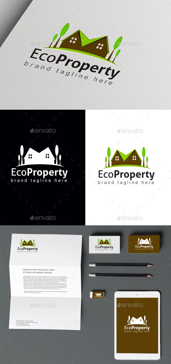Eco Property - Buildings Logo Templates
