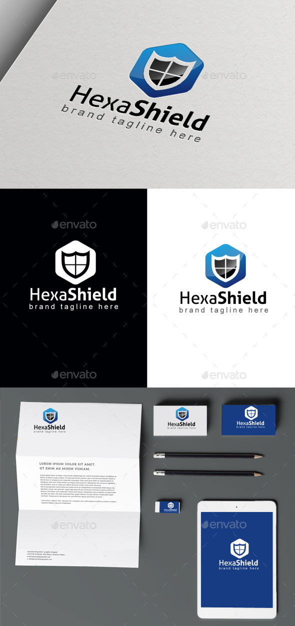 Hexa Estate - Buildings Logo Templates