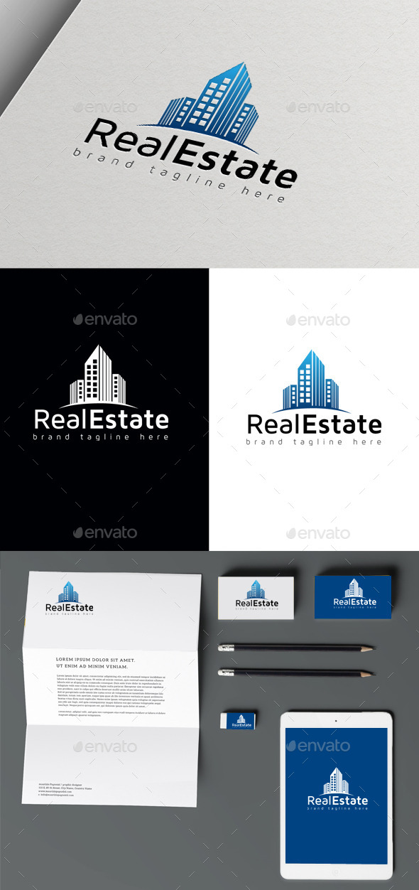 Real Estate - Buildings Logo Templates