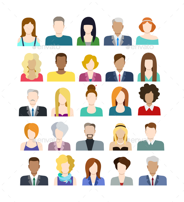 Set of People Icons - People Characters