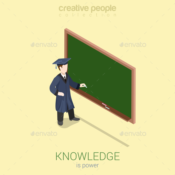 Graduation Learning Infographic - People Characters