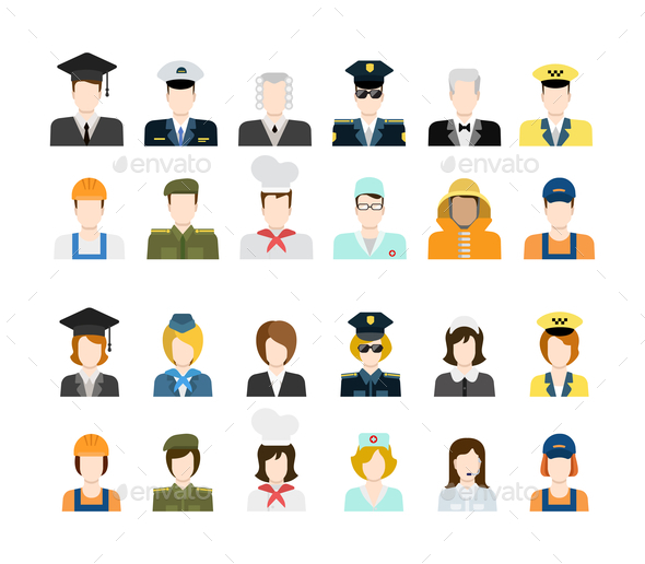 Set of People Icons - People Characters