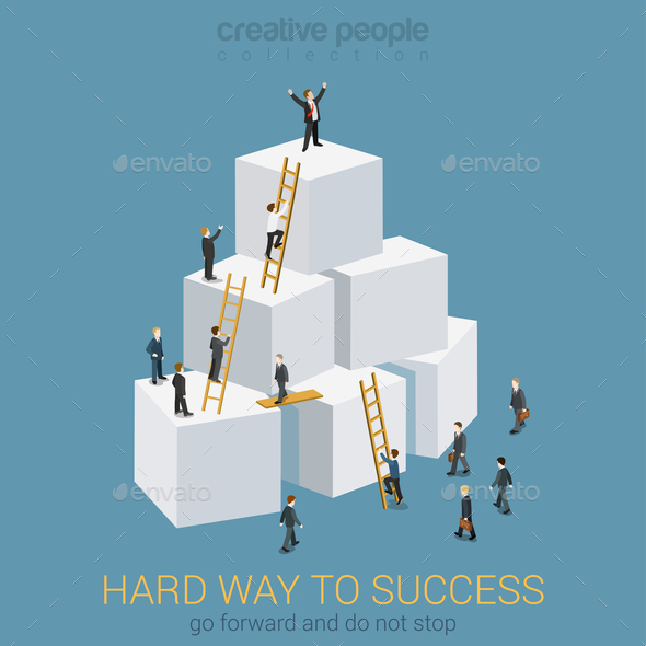 Hard Way to Success - Concepts Business