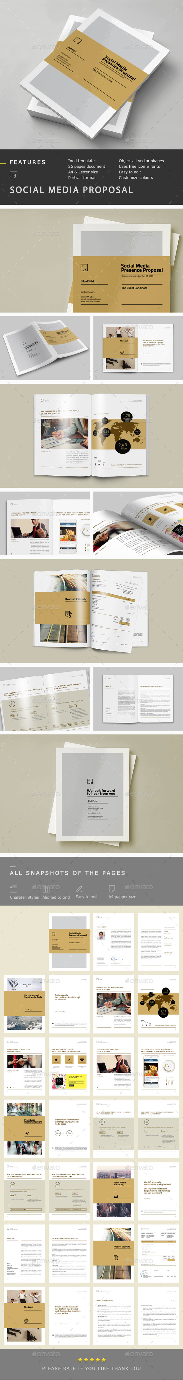 Social Media Proposal - Proposals & Invoices Stationery