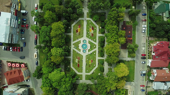 Flying Above Symmetrical Park alt