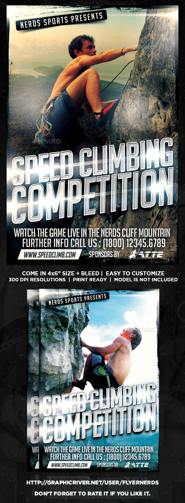 Speed Climbing 2K15 Competition Sports Flyer - Sports Events
