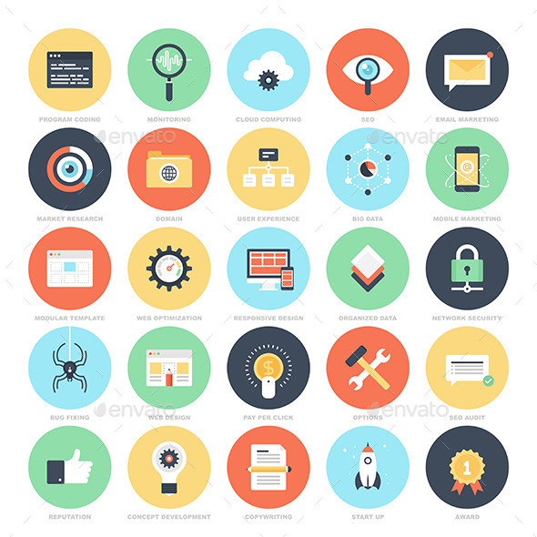 SEO and Development - Technology Icons