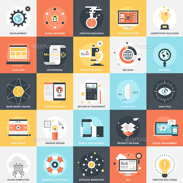 SEO and Development - Technology Icons
