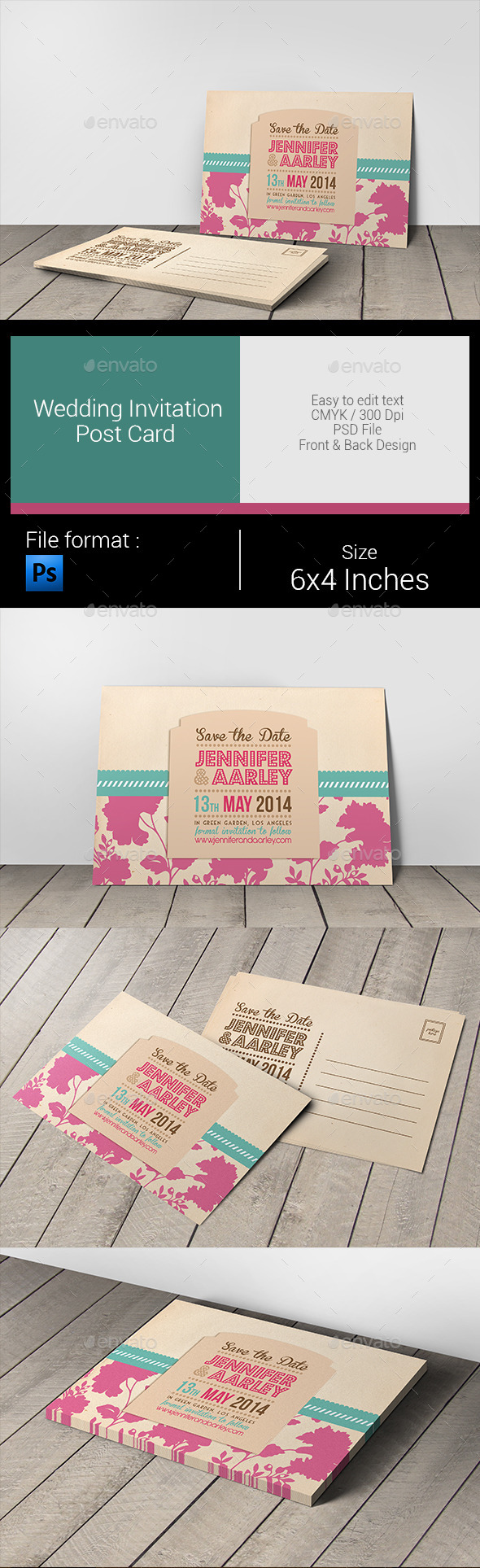 Wedding Invitation Post Card - Weddings Cards & Invites