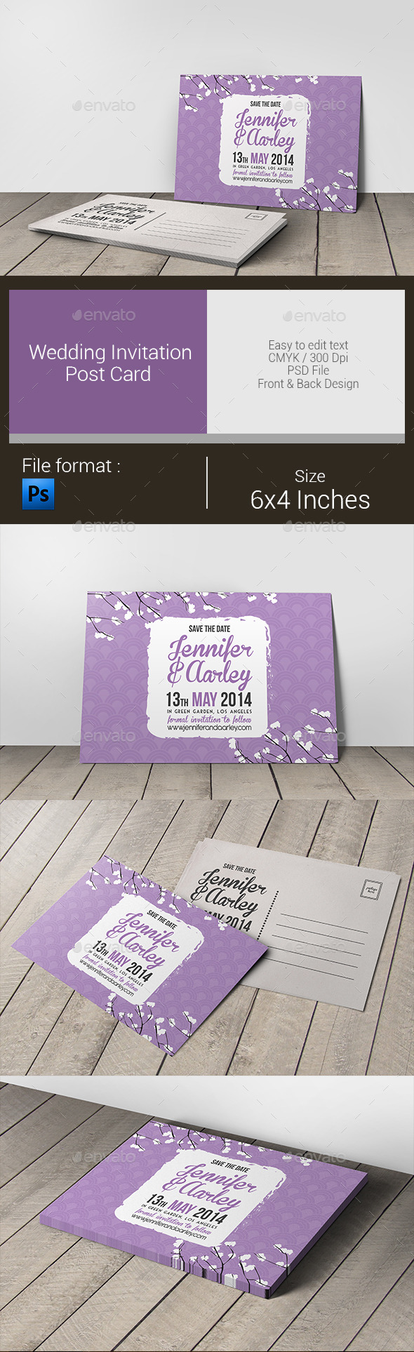 Wedding Invitation Post Card - Weddings Cards & Invites