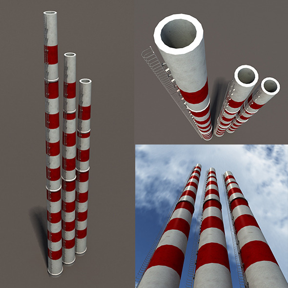 Chimney Low Poly - 3Docean 10452041
