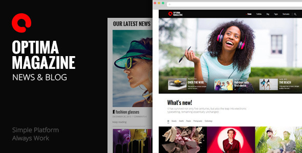 Optima - Simple Magazine WordPress Theme - Blog / Magazine WordPress