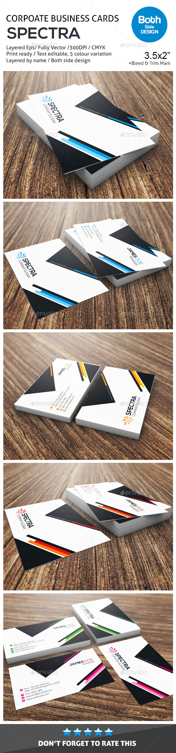 SPECTRA Corporate Business Cards - Corporate Business Cards