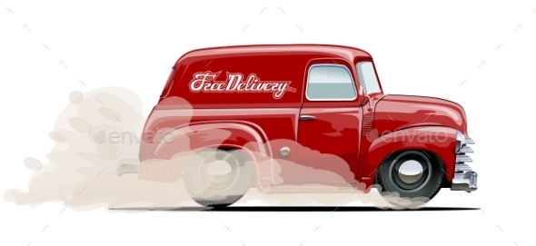 Delivery Van - Man-made Objects Objects