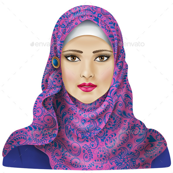 Download Muslim Girl In Hijab By Val Iva Graphicriver