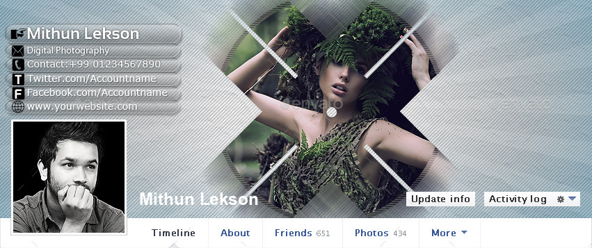Abstract Artistic Facebook Timeline Cover V2, Web Elements | GraphicRiver