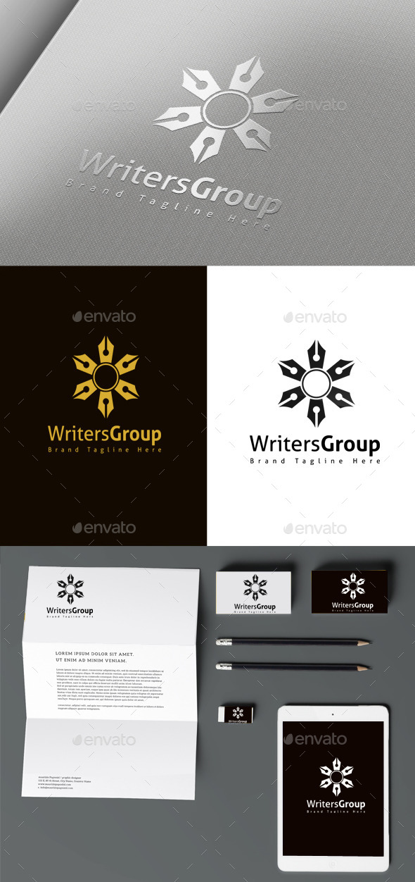 Writer Group - Objects Logo Templates