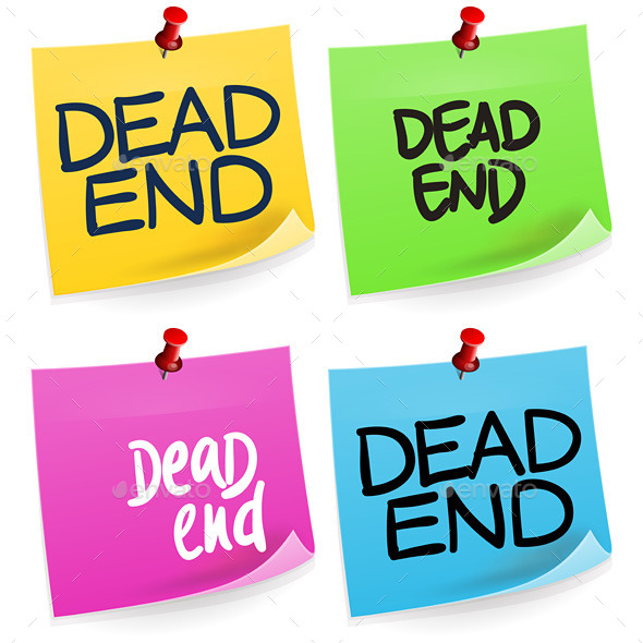 Dead End Sticky Note - Decorative Symbols Decorative