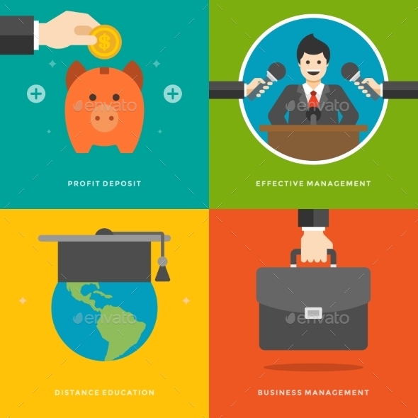 Website Promotion Banners Templates and Flat Icons - Web Technology