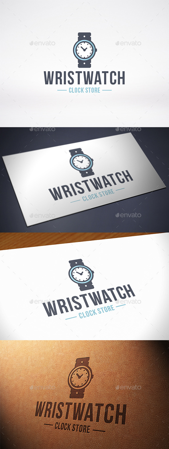 Clock Wristwatch Logo Template - Objects Logo Templates