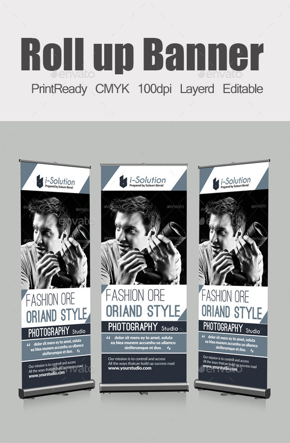 Roll Up Business Banners - Signage Print Templates