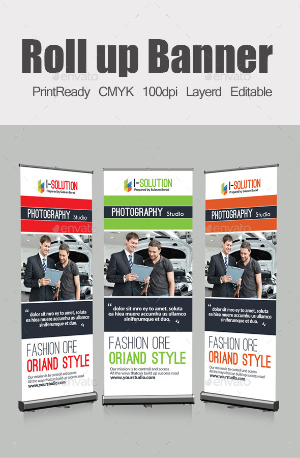Roll Up Business Banners - Signage Print Templates