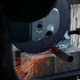 Worker With Angle Grinder Cutting Steel - VideoHive Item for Sale