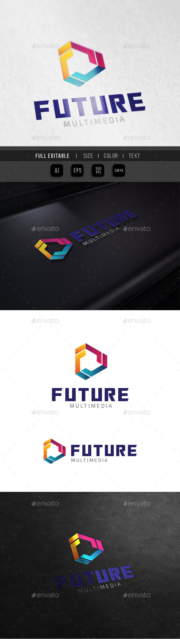 Future Technology - F Play Multimedia - Abstract Logo Templates