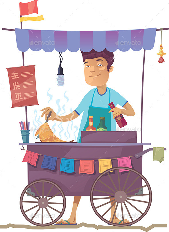 Asian Street Kitchen - People Characters