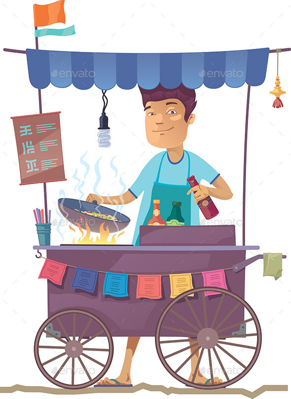 Asian Street Kitchen - People Characters