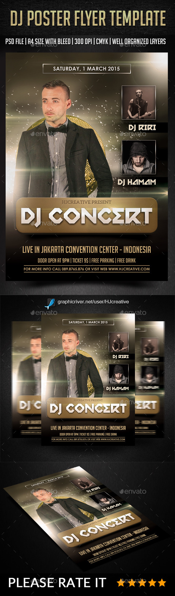 DJ Poster Flyer Vol. 1 - Clubs & Parties Events
