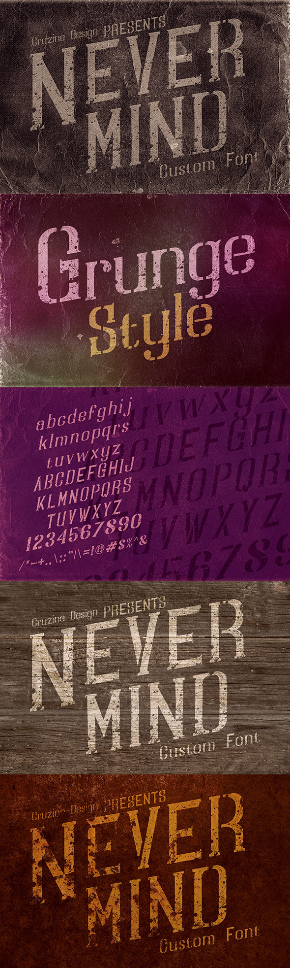 Nevermind Custom Font - Miscellaneous Serif